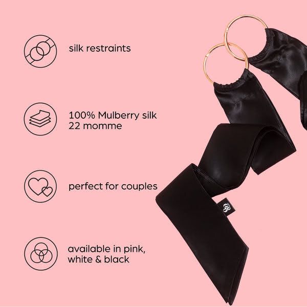 So Divine Luxury Black Silk Restraints GOODS Superdrug   