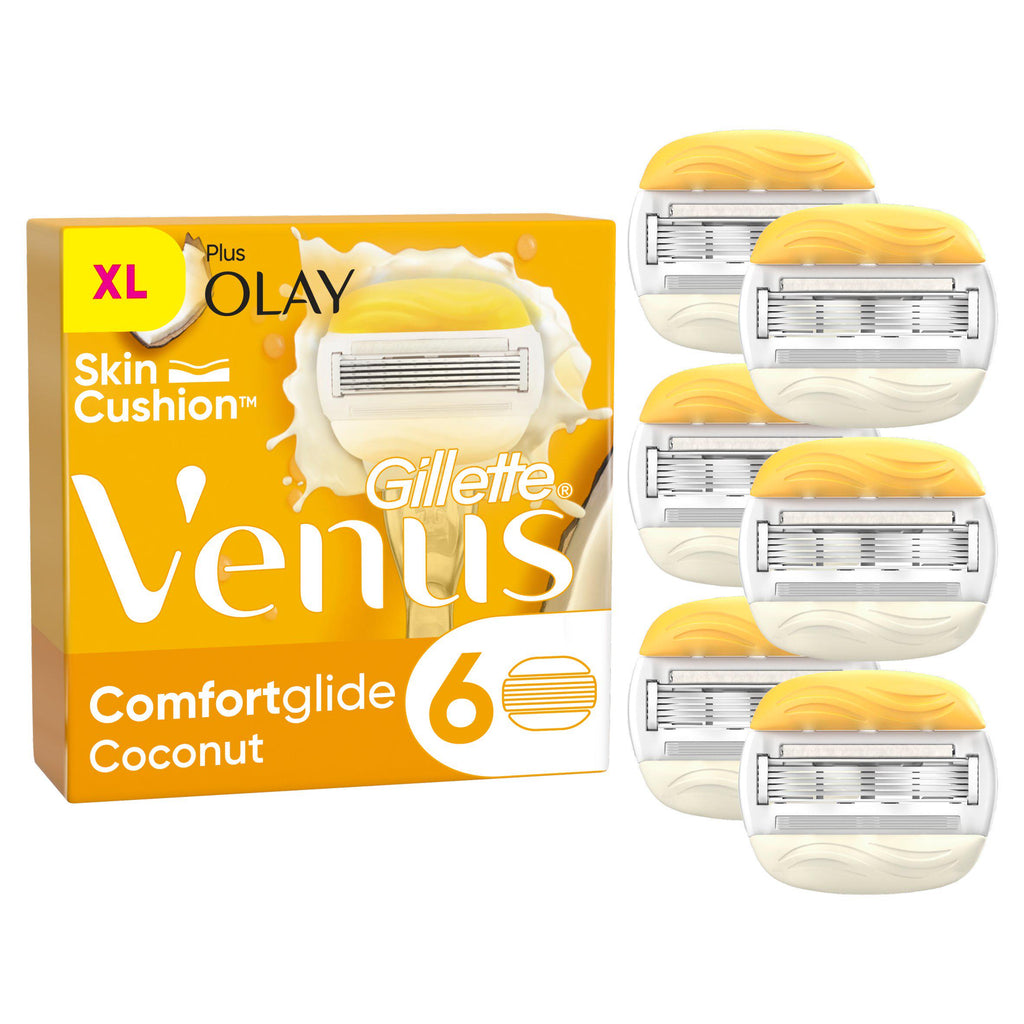 Venus Comfortglide Coconut plus Olay Razor Blades x6