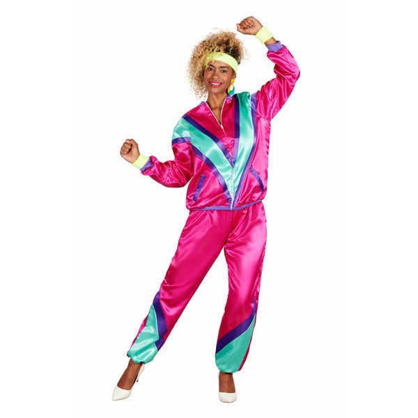 Orion Costumes Womens 80s Pink Shellsuit Small