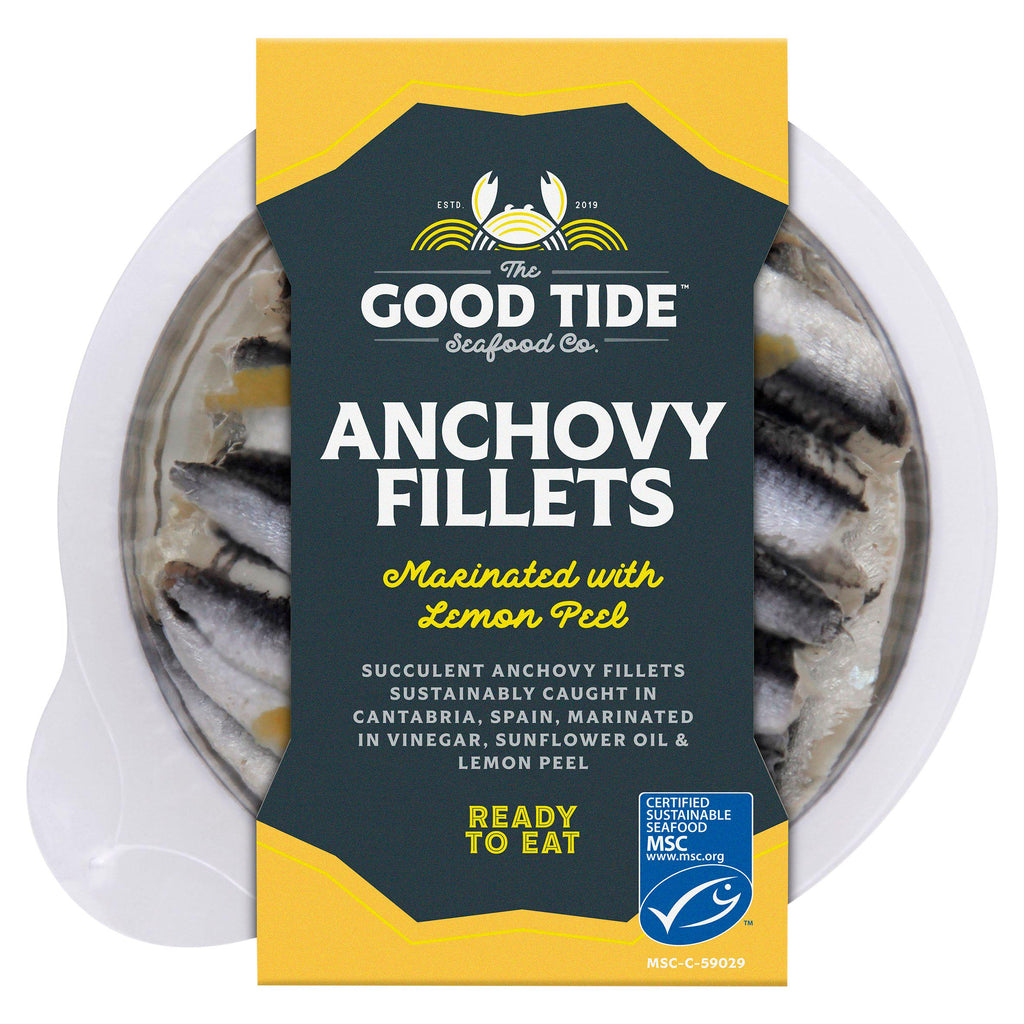 The Good Tide Seafood Co. Anchovy Fillets Marinated with Lemon Peel 100g