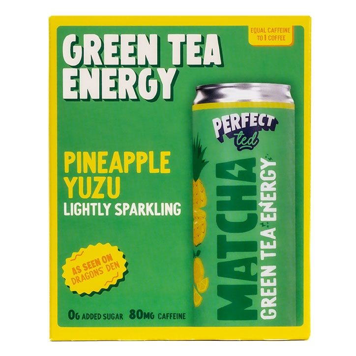 PerfectTed Matcha Pineapple Yuzu Energy Drink 250ml New In: Food & Drink Holland&Barrett   