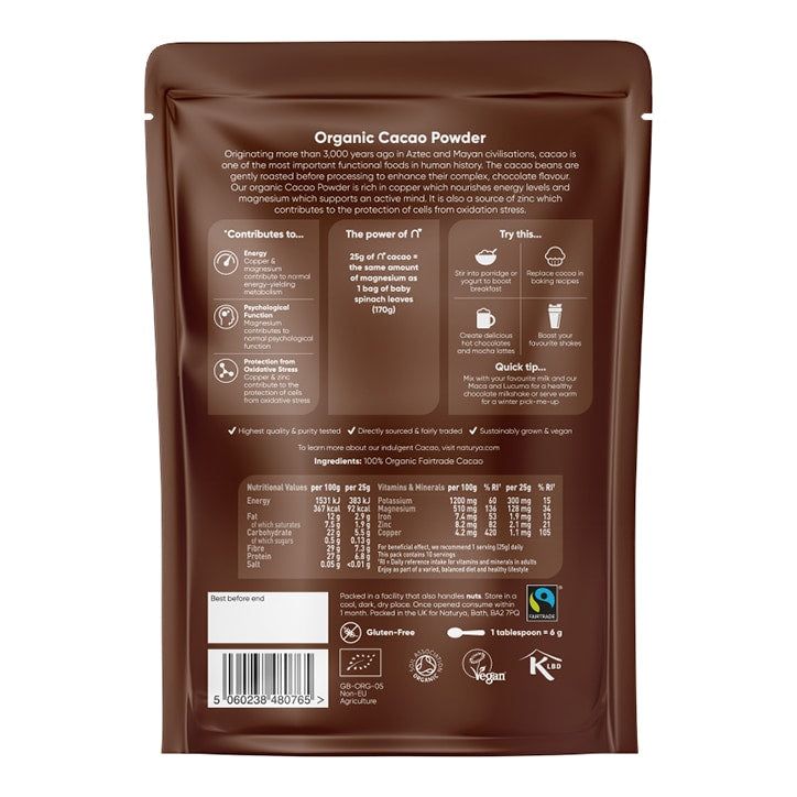 Naturya Organic Cacao Powder 250g