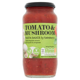 Sainsbury's Pasta Sauce, Tomato Mushroom & Basil 500g Italian Sainsburys   