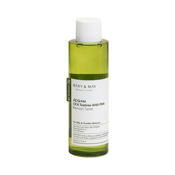 Mary & May Vegan CICA Tea Tree AHA PHA Toner 200ml