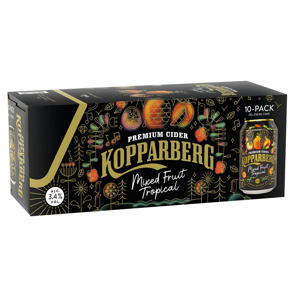 Kopparberg Premium Cider Mixed Fruit Tropical 10x330ml