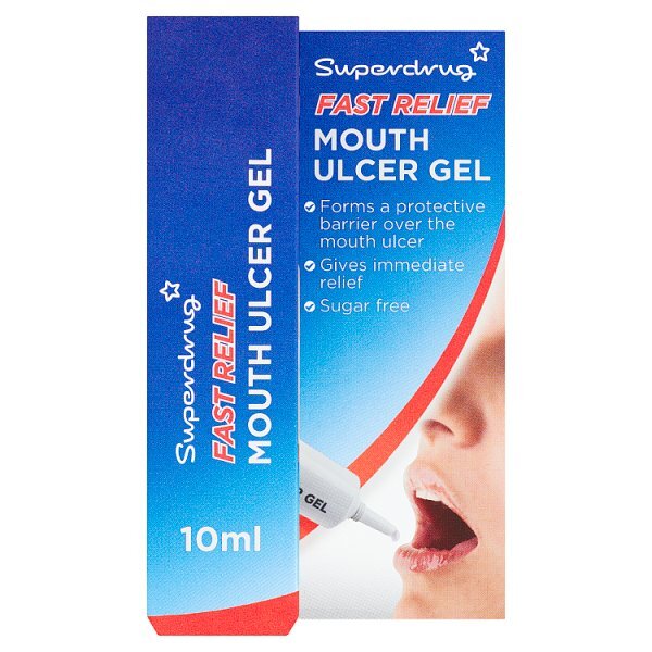 Superdrug Fast Relief Mouth Ulcer Gel 10ml