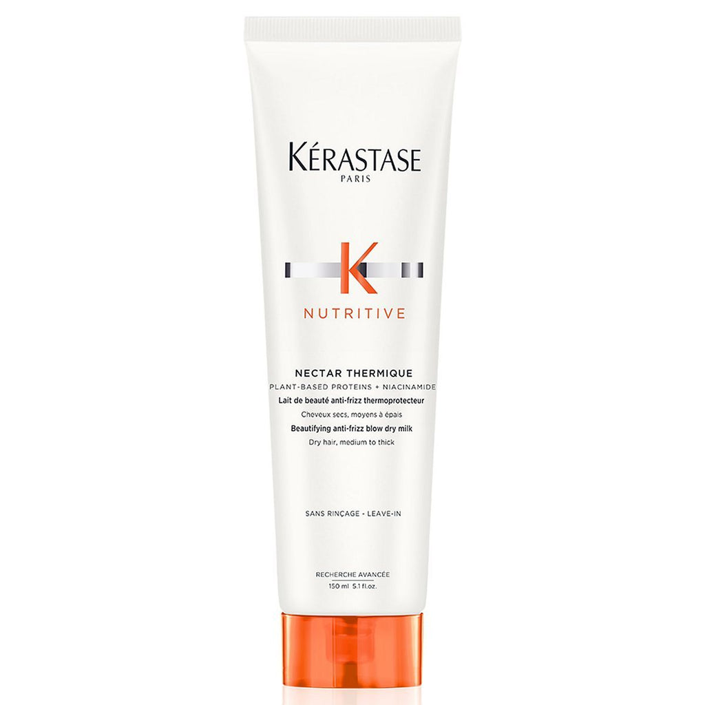 Kérastase Nutritive Nectar Thermique, Blow-Dry Milk Heat Protection, for Dry Medium to Thick Hair, With Niacinamide, 150ml