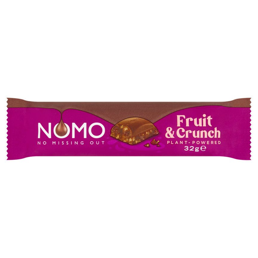 NOMO Fruit & Crunch Choc Bar Free From ASDA   