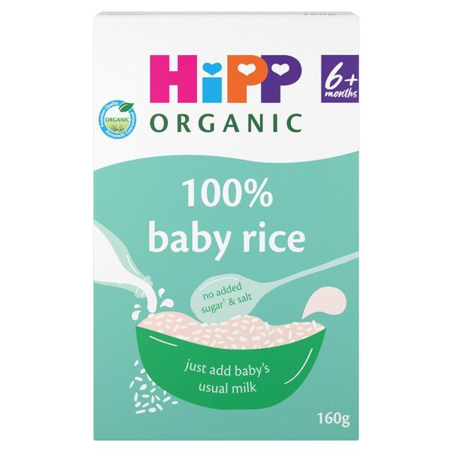 HiPP Organic 100% Baby Rice 6+ Months    160g