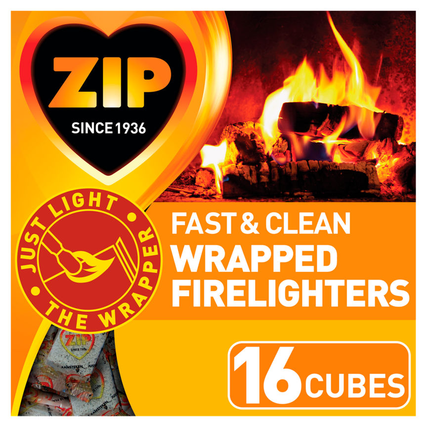 Zip Fast & Clean Wrapped Firelighters