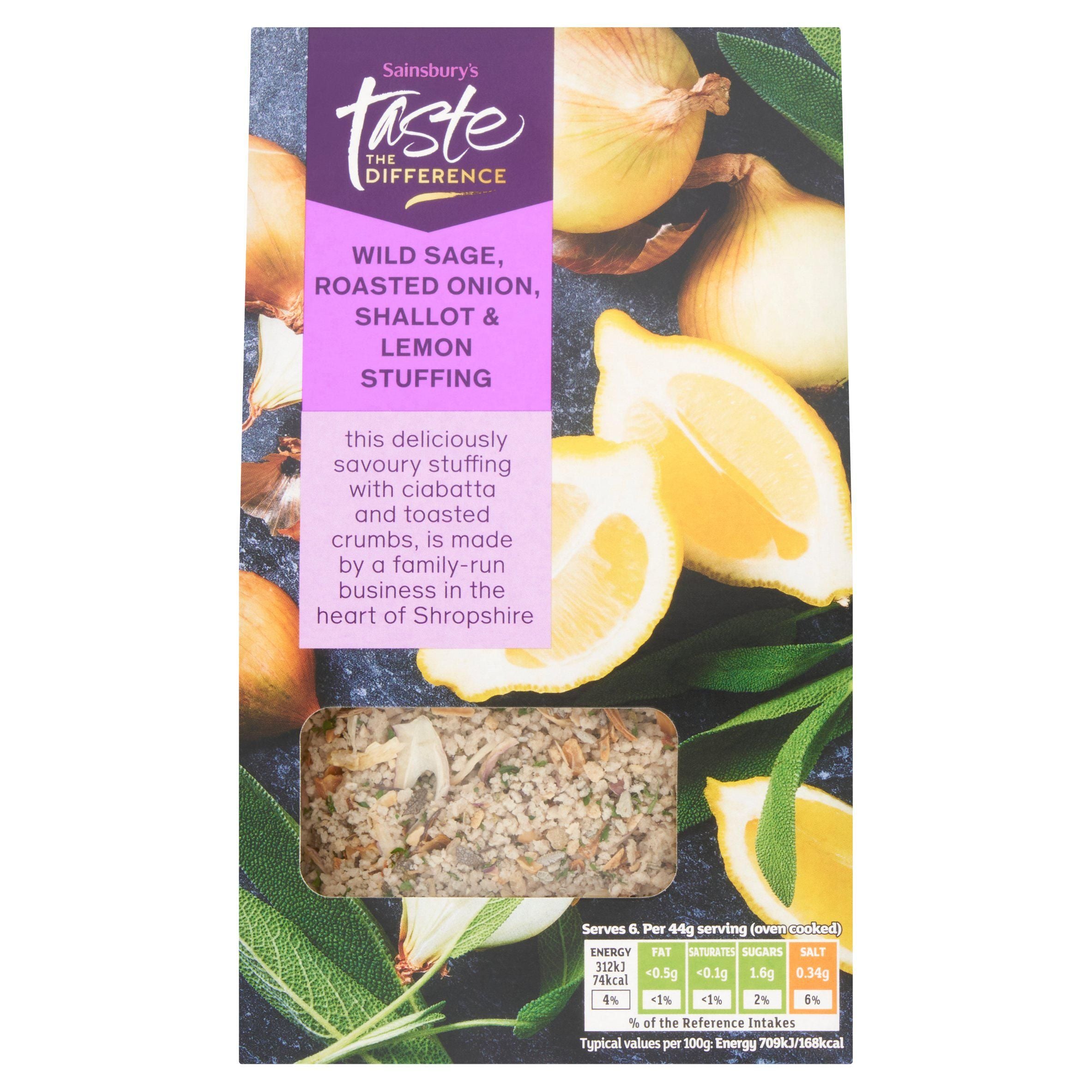 Sainsbury's Sage Roast Onion & Shallot Stuffing, Taste the Difference 110g GOODS Sainsburys   