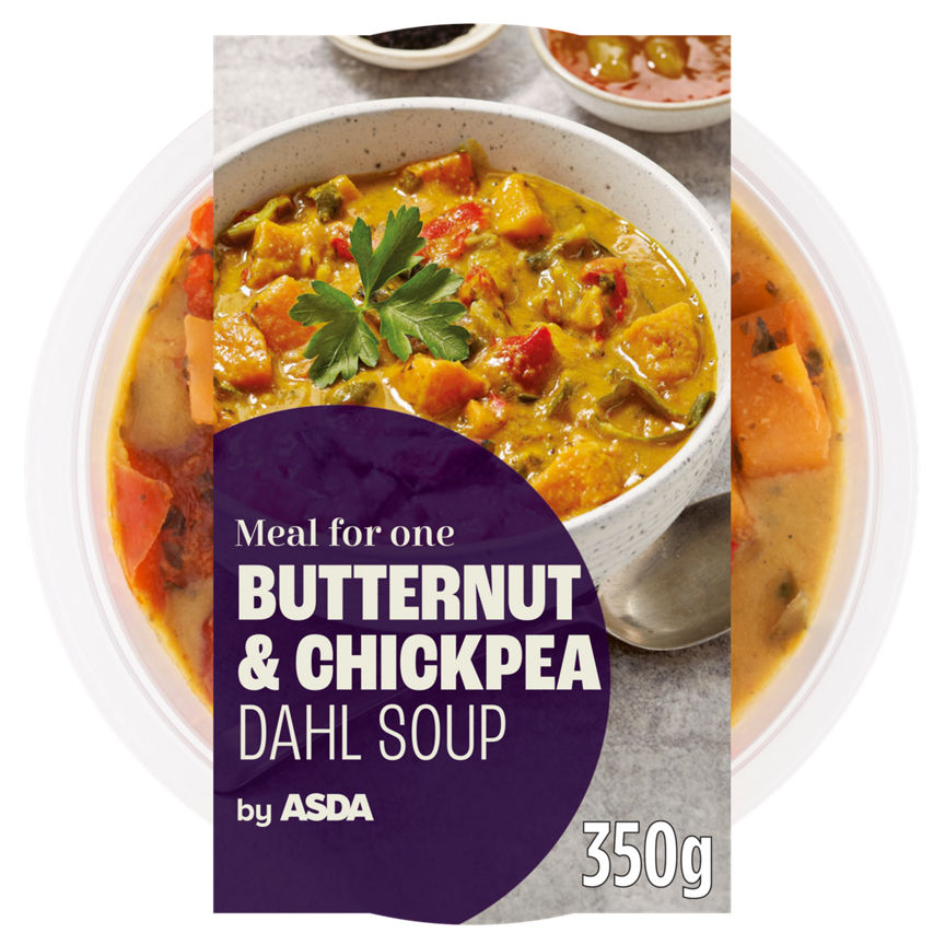 ASDA Meal for One Butternut & Chickpea Dahl Soup 350g