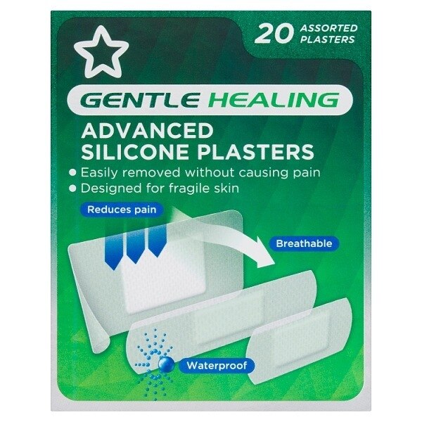 Superdrug Silicone Assorted Waterproof Plasters X 20 GOODS Superdrug   