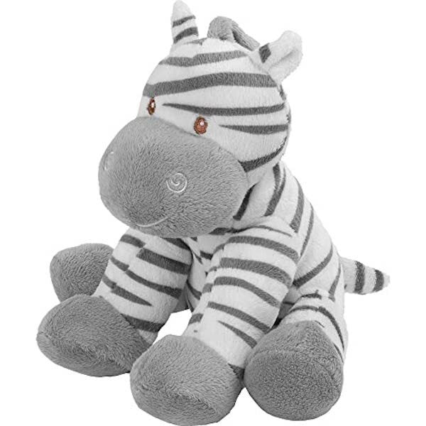 Suki Zooma Plush Toy with Embroidered Accents (Zebra) Medium