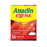 Anadin Extra Aspirin & Paracetamol Fast Acting Pain Killer Caplets   16 per pack