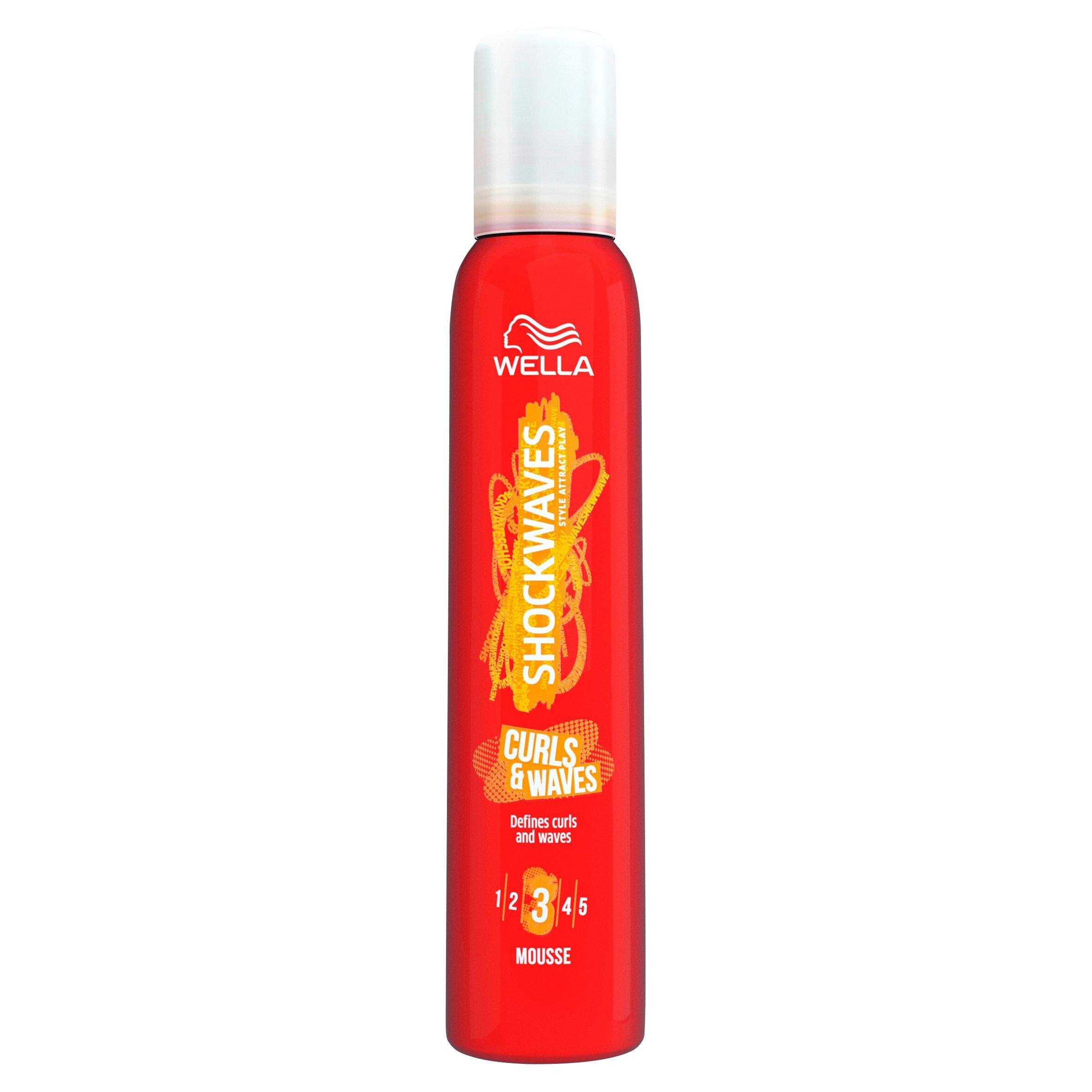 Wella Shockwaves Heat Defying Curl Mousse 200ml GOODS Sainsburys   