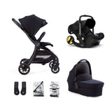 Junior Jones Aylo Rich Black 6 Piece Travel System inc Doona Nitro Black Car Seat