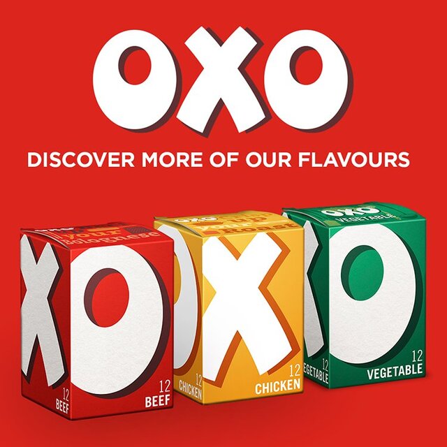 Oxo 12 Vegetable Stock Cubes   71g - McGrocer
