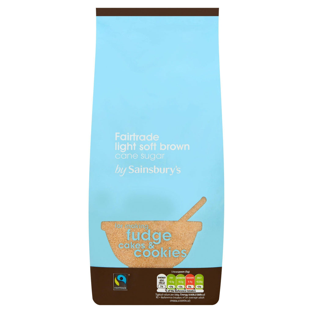 Sainsbury's Fairtrade Light Brown Soft Sugar 1kg