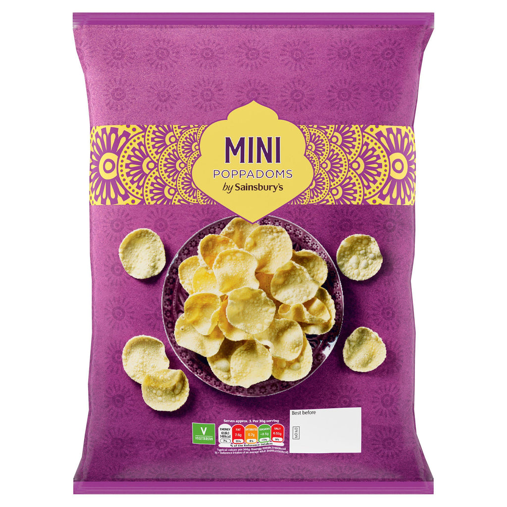 Sainsbury's Mini Poppadoms 100g