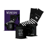 Wednesday 'Black Is My Happy Colour' Mug Set & Socks Set GOODS Boots   