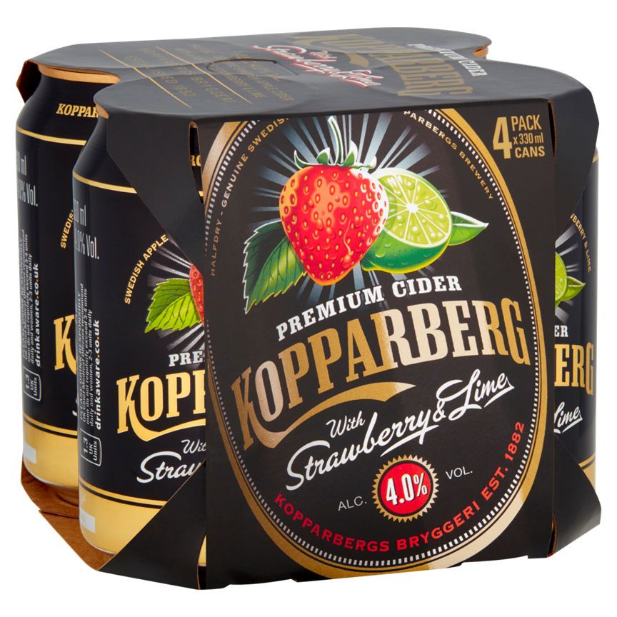 Kopparberg Premium Cider with Strawberry & Lime