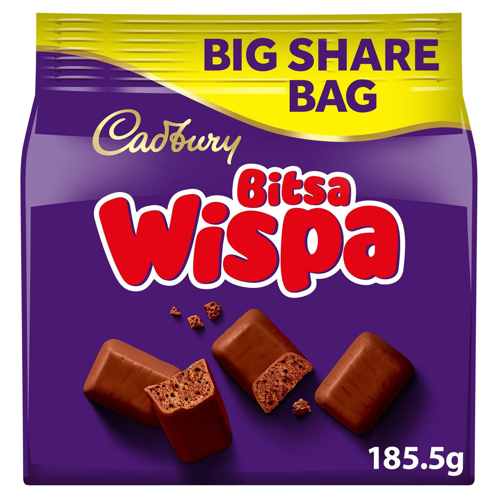 Cadbury Bitsa Wispa Chocolate Large Sharing Bag 185.5g