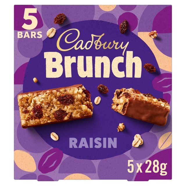 Cadbury Brunch Bar Raisin   5 x 28g