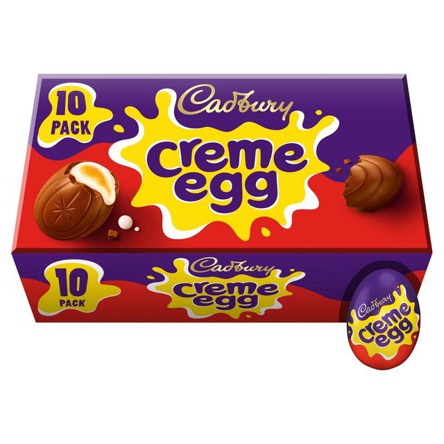 Cadbury Creme Egg Chocolate 10 Pack   400g