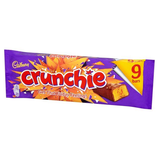 Cadbury Crunchie Chocolate Bar Multipack   9 x 26.1g