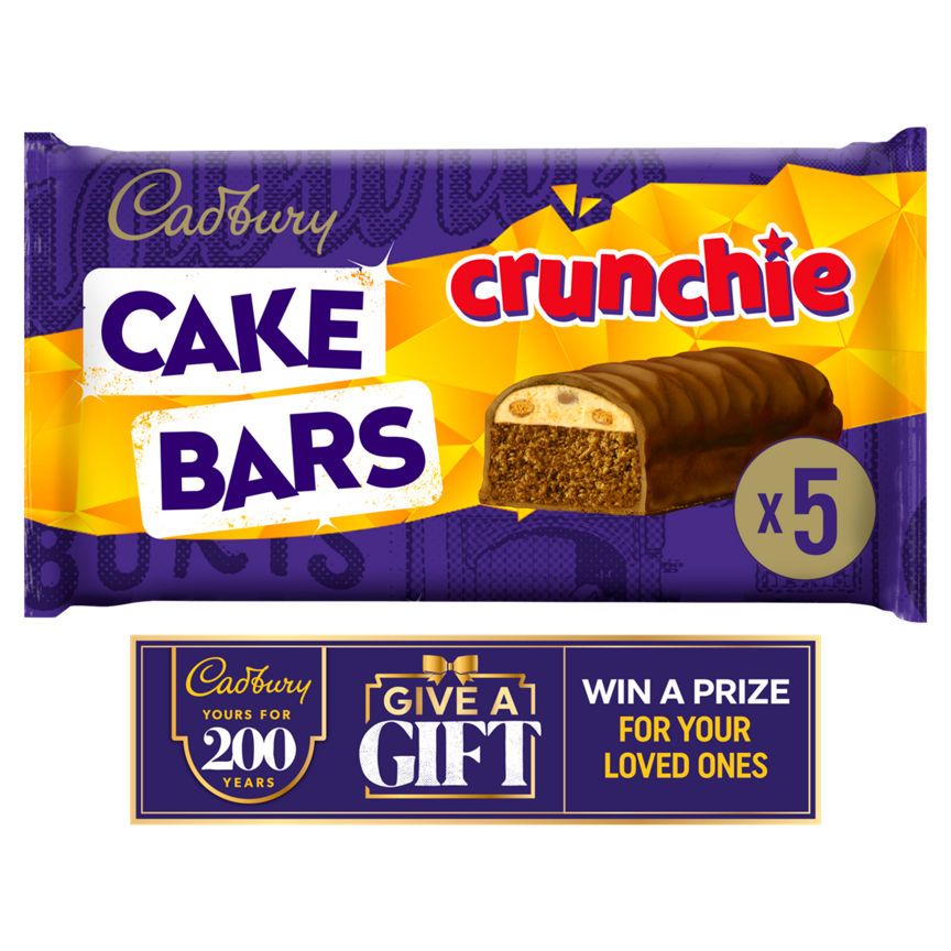 Cadbury Crunchie Chocolate Cake Bars