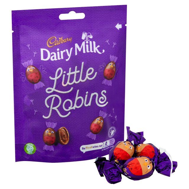 Cadbury Dairy Milk Little Robins Chocolate Bag   77g