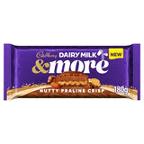 Cadbury Dairy Milk &amp;amp; More Nutty Praline Crisp 180g