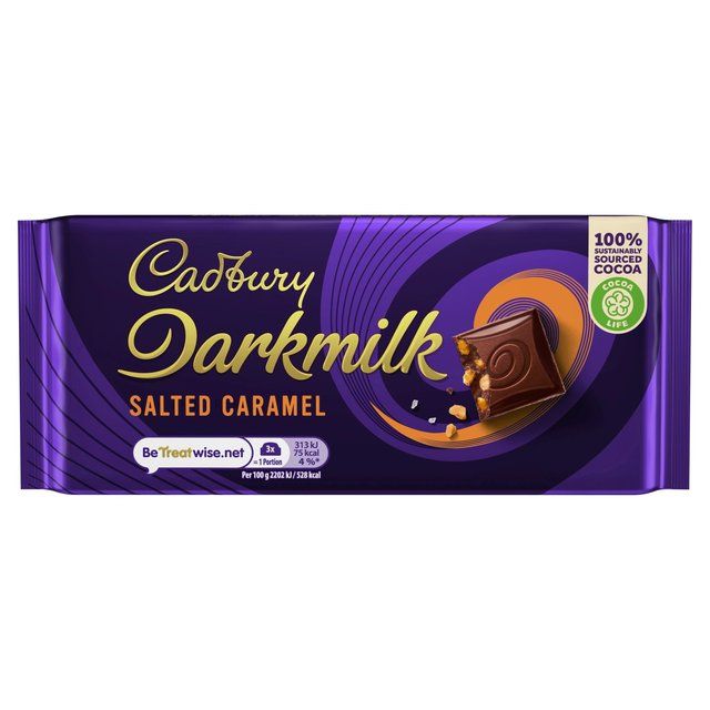 Cadbury Darkmilk Salted Caramel Chocolate Bar