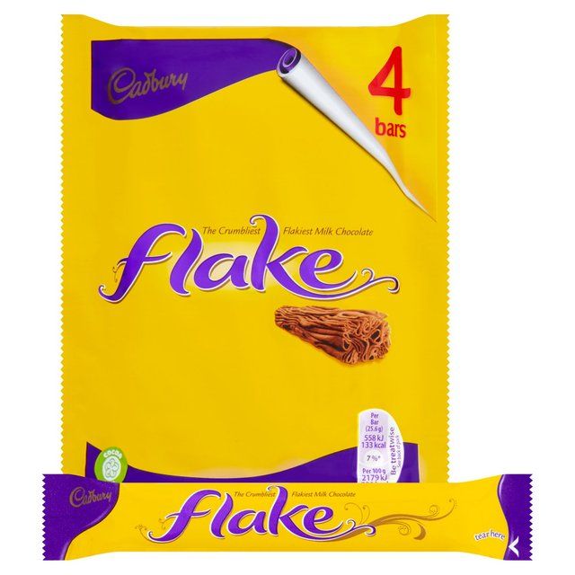 Cadbury Flake Chocolate Bar Multipack   4 x 20g