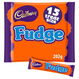 Cadbury Fudge Treatsize Chocolate Bar Pack   202g