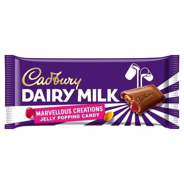 Cadbury Marvellous Creations Jelly Popping Candy Chocolate Bar   160g