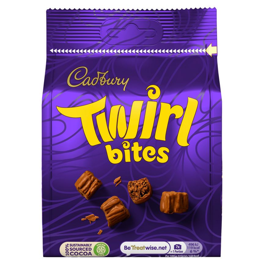 Cadbury Twirl Bites Milk Chocolate Share Bag