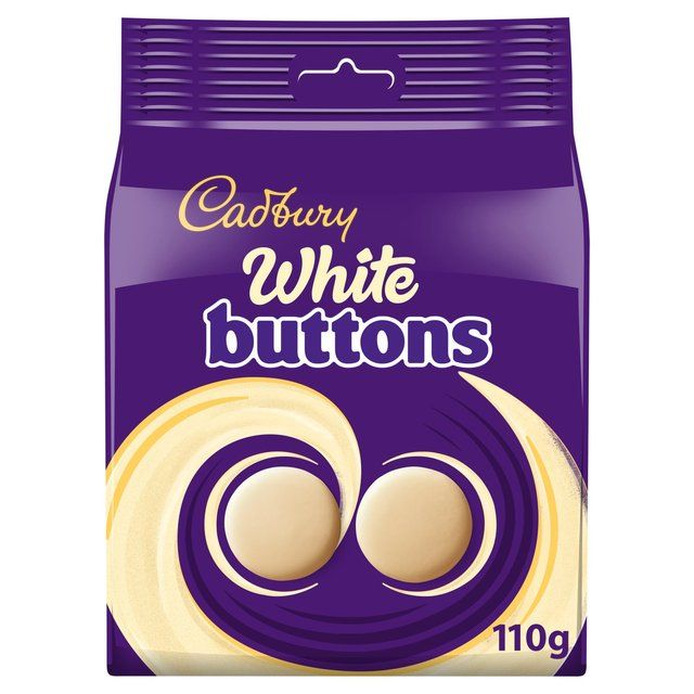 Cadbury White Chocolate Buttons Bag   110g