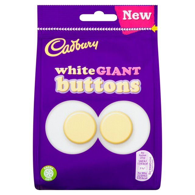 Cadbury White Chocolate Giant Buttons Bag