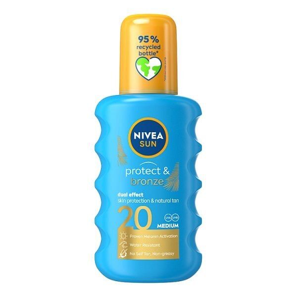 Nivea Sun Protect & Bronze Tan Activating Spray SPF20 200ml GOODS Superdrug   