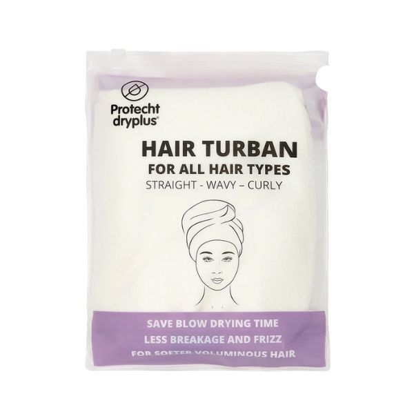 Protecht Dryplus Super Absorbent Dry Plus Hair Turban White GOODS Superdrug White  