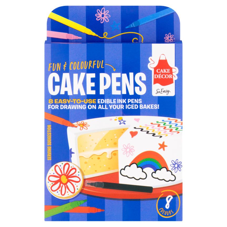 Cake Decor 8 Edible Cake Pens