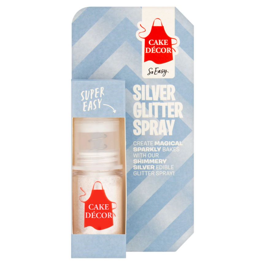 Cake Decor Silver Glitter Spray