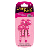 California Scents Coronado Cherry Vent Sticks Car Air Fresheners   4 per pack