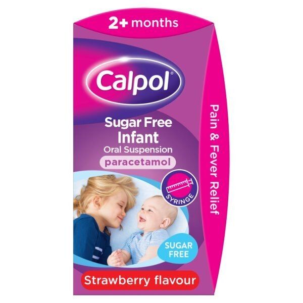 Calpol Infant 2+ Months Sugar &amp;amp; Colour Free Suspension 100ml