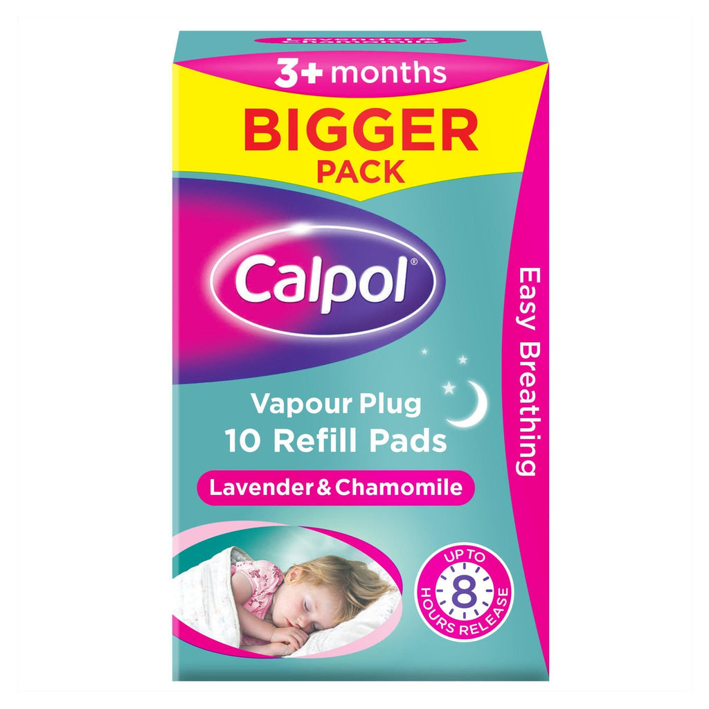 Calpol Vapour Plug Refill Pads Lavender & Chamomile 3+ Months x10