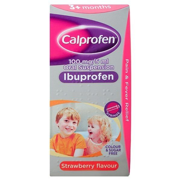 Calprofen Ibuprofen Suspension 3+ Months Sugar Free 100ml