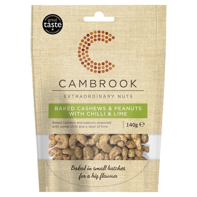 Cambrook Baked Cashews & Peanuts with Chilli & Lime   140g