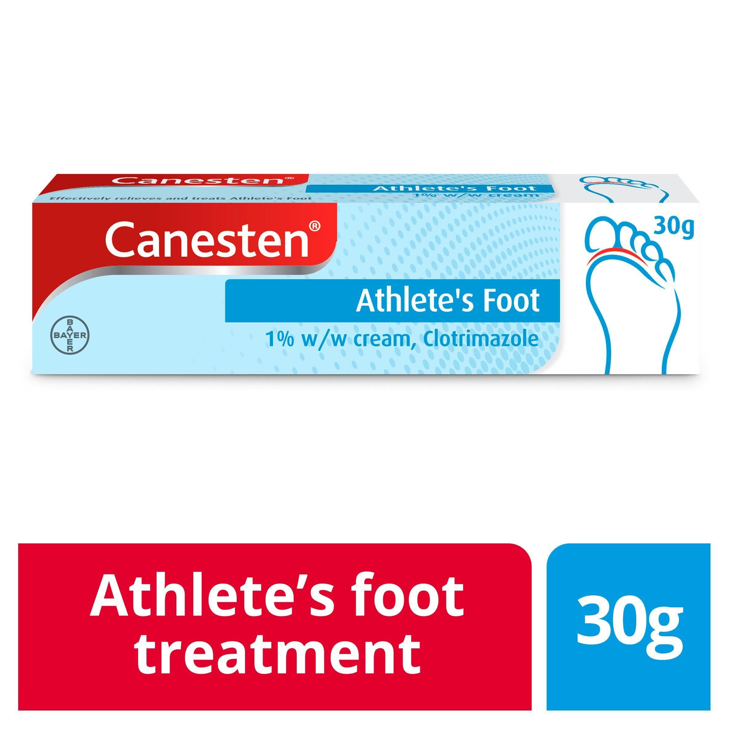 Canesten Athlete's Foot Dual Action Cream 30g